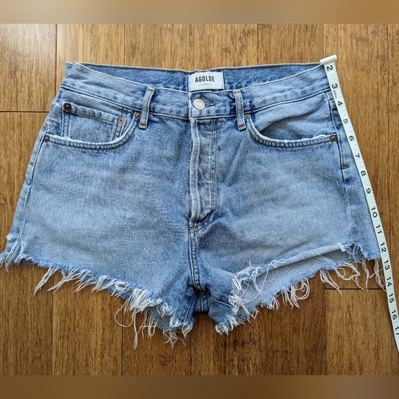 Parker light- wash AGOLDE denim shorts - Picture 7 of 9